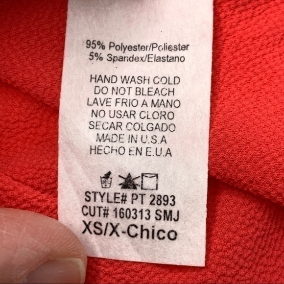 PAPERMOON Stitchfix Lasercut Sleeveless Blouse Coral NWT XS - Picture 7 of 9